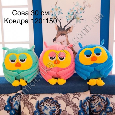 М'яка іграшка з пледом для дітей